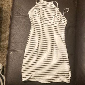 black and white night dress